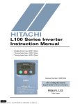 Hitachi L100 Power Supply User Manual