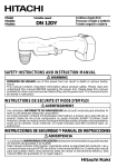 Hitachi DS 14DMR Drill User Manual