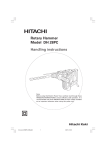 Hitachi DH 24PC2 Power Hammer User Manual