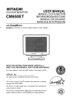Hitachi CM650ET Computer Monitor User Manual