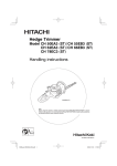 Hitachi CH 50EA3 (ST)/CH 55EB3 (ST) Trimmer User Manual