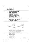 Hitachi CH 14DL Trimmer User Manual