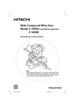 Hitachi C 10FSB Saw User Manual