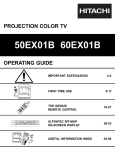Hitachi 57G500A Projection Television User Manual