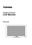 Hitachi 37LD9700C Flat Panel Television User Manual