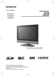 Hitachi 32LD8800TA Computer Monitor User Manual