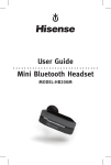 Hisense HB200M Bluetooth Headset User Manual