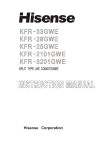 Hisense Group KFR 28GWE Air Conditioner User Manual