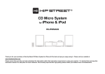 Hip Street HS-IPMS2029 CD Player User Manual