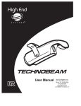 High End Systems Technobeam Work Light User Manual