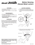 Heath Zenith 5598 Home Safety Product User Manual