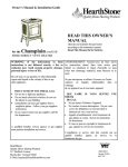 Hearth and Home Technologies 8300 Indoor Fireplace User Manual