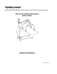 Health O Meter 2000KL Scale User Manual