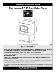 Harman Stove Company PC 45 Stove User Manual