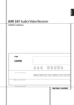 Harman-Kardon 347 Stereo Receiver User Manual