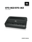 Harman GTO-3EZ Stereo Amplifier User Manual