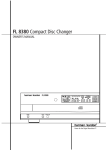 Harman FL 8380 Stereo System User Manual