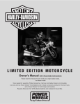 Harley-Davidson 74298 Motorcycle User Manual
