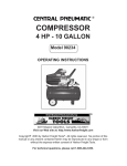 Harbor Freight Tools 90234 Air Compressor User Manual