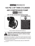 Harbor Freight Tools 67697 Air Compressor User Manual