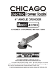 Harbor Freight Tools 39797 Grinder User Manual