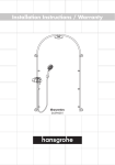 Hans Grohe 26396001 Plumbing Product User Manual