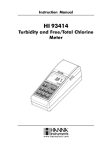 Hanna Instruments HI 9033 Marine Instruments User Manual