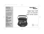 Hamilton Beach 840172701 Kitchen Grill User Manual