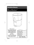 Hamilton Beach 840123000 Coffeemaker User Manual