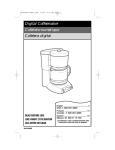 Hamilton Beach 46924 Coffeemaker User Manual