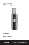 Haier WDNS116BBS Water Dispenser User Manual