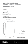 Haier WD-9999-14 Washer User Manual