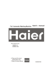 Haier HWM50-10B Washer/Dryer User Manual