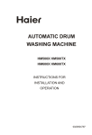 Haier HM500TX Washer User Manual