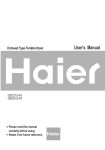 Haier GDZ3.5-61 Clothes Dryer User Manual
