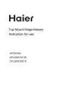 Haier AFD630IX Freezer User Manual