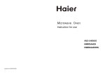 Haier AED-2485EG Microwave Oven User Manual