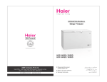 Haier 405SD Freezer User Manual