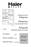 Haier 16 Refrigerator User Manual