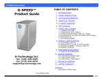 G-Technology 0G01868 Server User Manual