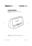 Grundig GUADAB08IP Radio User Manual