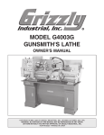 Grizzly G4003G Lathe User Manual