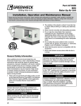 Greenheck Fan 470658 MSX Ventilation Hood User Manual