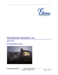 Grandstream Networks GXV3175 Telephone User Manual