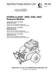 Graco Inc. 3050 Pressure Washer User Manual