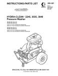Graco Inc. 2245 Pressure Washer User Manual
