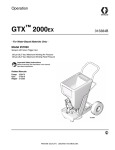 Graco Inc. 2000EX Paint Sprayer User Manual