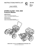 Graco Inc. 1535 Pressure Washer User Manual