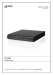 GPX D190B DVD Player User Manual