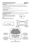 GPX C224B Clock Radio User Manual